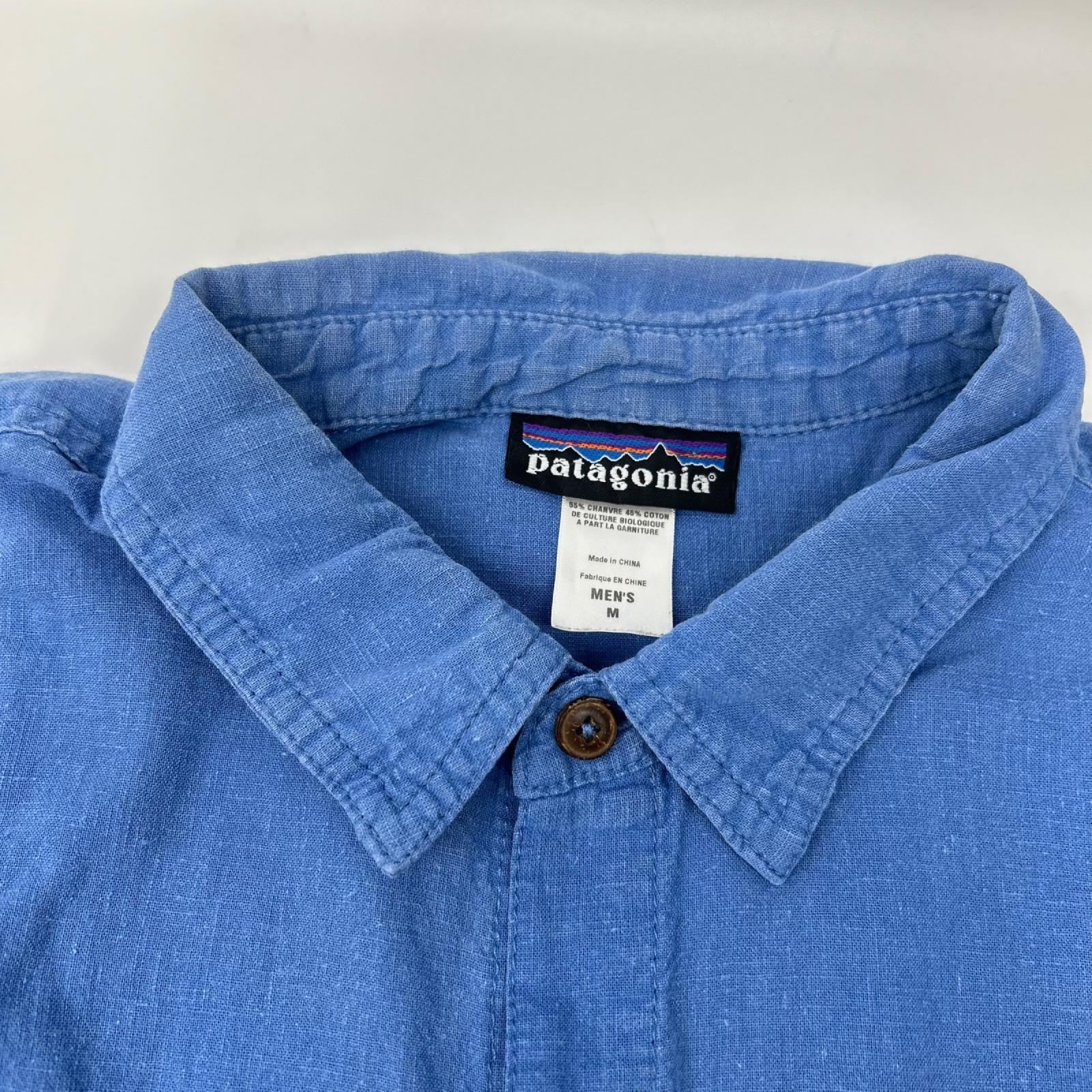 Patagonia パタゴニア 53136 ブルー Migration Hemp Shirts トップス