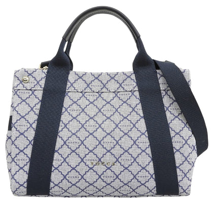 TOCCA トッカ 美品 モノグラム 2way ショルダーバッグ レディース ネイビー×グレー ショルダーバッグ