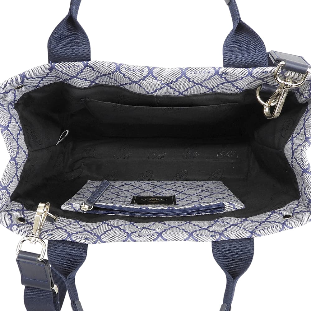 TOCCA トッカ 美品 モノグラム 2way ショルダーバッグ レディース ネイビー×グレー ショルダーバッグ