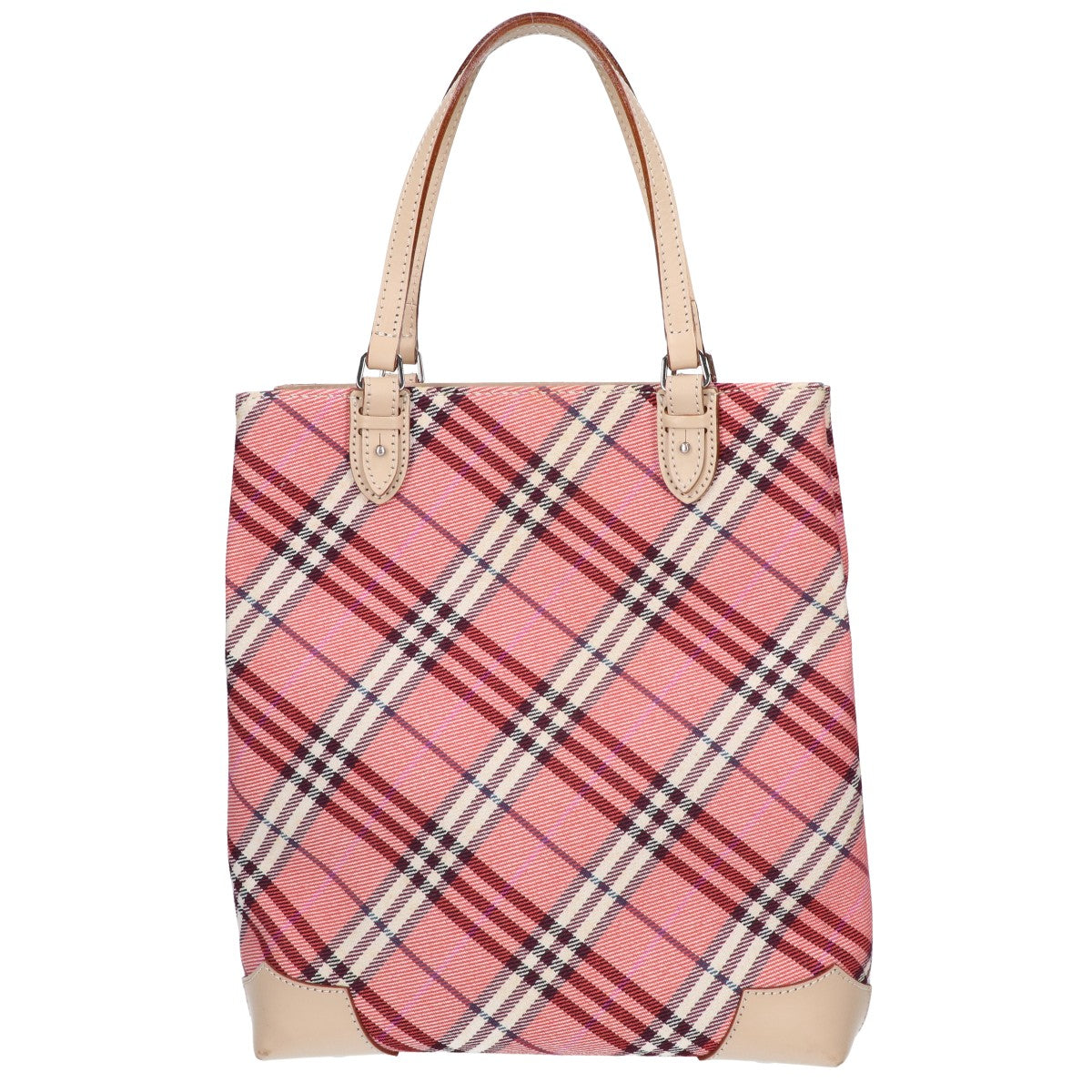 Burberry Blue Label バーバリーブルーレーベル ノバチェック キャンバス/レザー トートバッグ