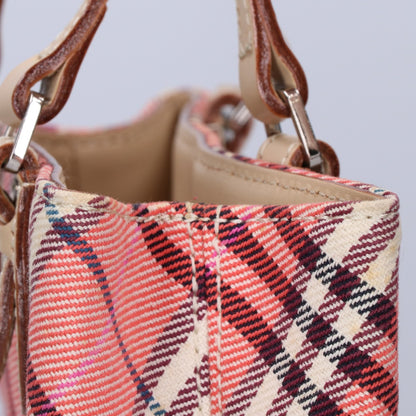 Burberry Blue Label バーバリーブルーレーベル ノバチェック キャンバス/レザー トートバッグ