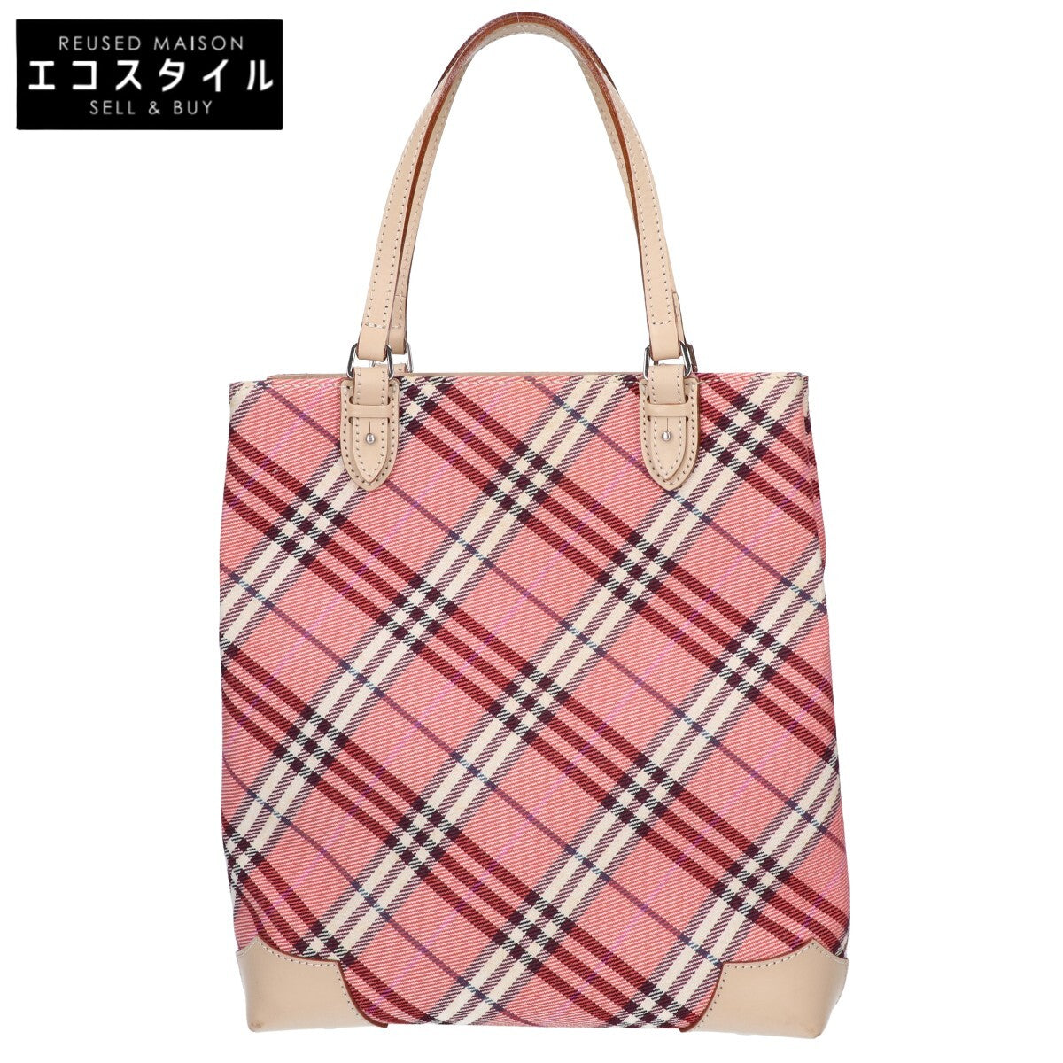 Burberry Blue Label バーバリーブルーレーベル ノバチェック キャンバス/レザー トートバッグ