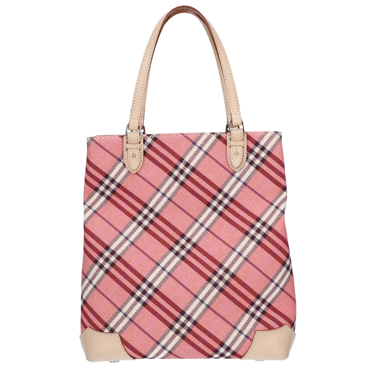Burberry Blue Label バーバリーブルーレーベル ノバチェック キャンバス/レザー トートバッグ