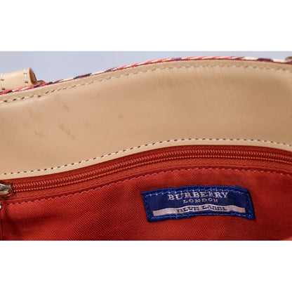 Burberry Blue Label バーバリーブルーレーベル ノバチェック キャンバス/レザー トートバッグ