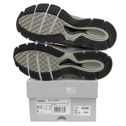 NEW BALANCE ニューバランス 未使用 Made in USA 990v4 Core スニーカー シューズ メンズ グレー 27cm U990GR4 シューズ