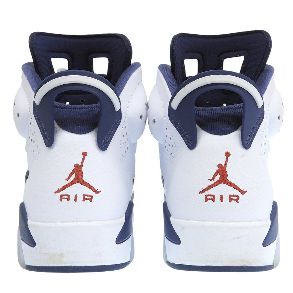 NIKE ナイキ Air Jordan 6 Retro シューズ メンズ White and Midnight Navy ホワイト ネイビー 27cm シューズ