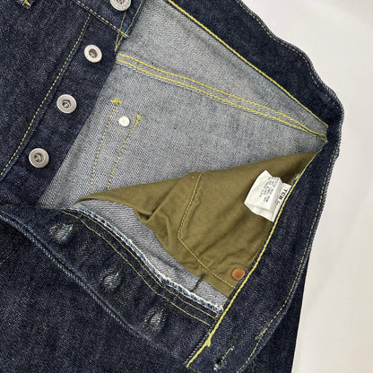 TCB JEANS&CO. ティーシービージーンズ インディゴ コットン ボタンフライデニム ボトムス
