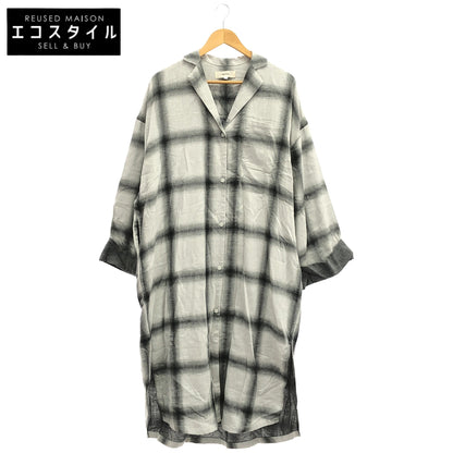 TODAYFUL トゥデイフル 11910417 グレー チェック柄 コットン ロングシャツ トップス