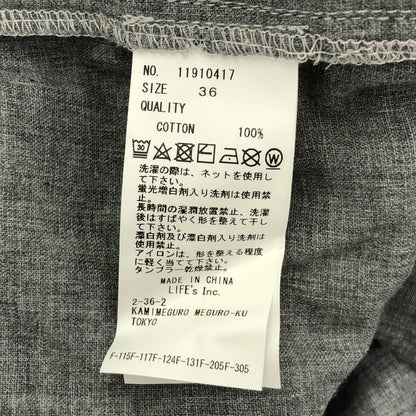 TODAYFUL トゥデイフル 11910417 グレー チェック柄 コットン ロングシャツ トップス