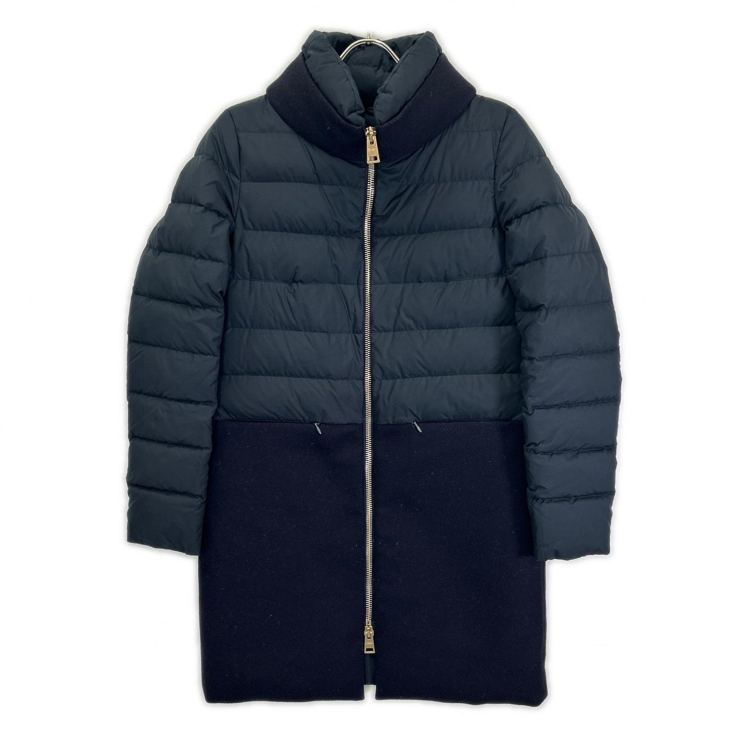 HERNO ヘルノ PI9684D ネイビー マット コンビネーションダウンコート コート