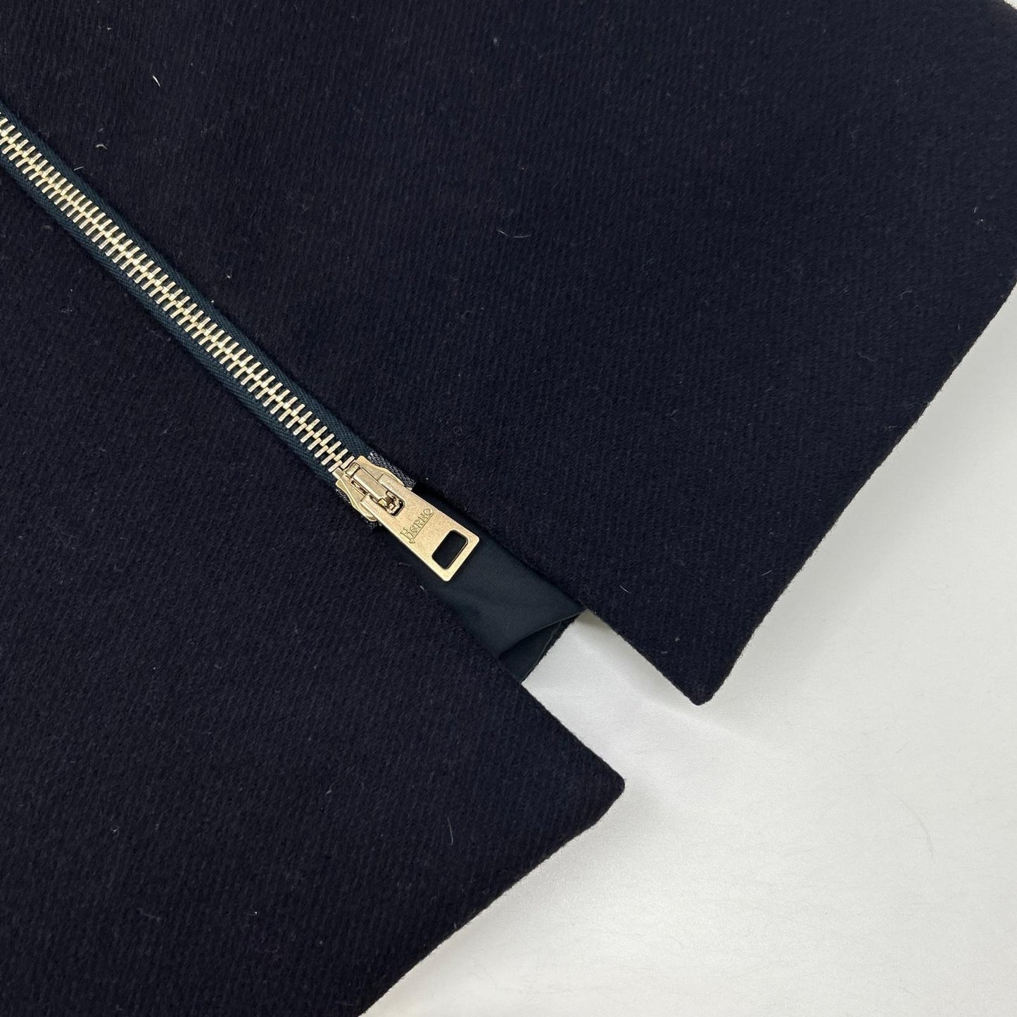 HERNO ヘルノ PI9684D ネイビー マット コンビネーションダウンコート コート
