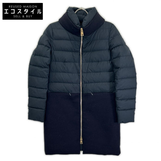 HERNO ヘルノ PI9684D ネイビー マット コンビネーションダウンコート コート
