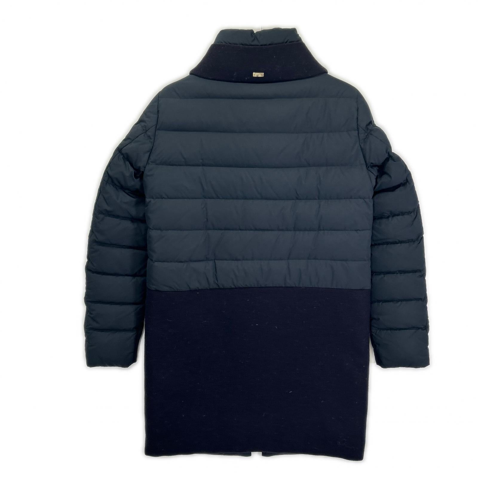 HERNO ヘルノ PI9684D ネイビー マット コンビネーションダウンコート コート