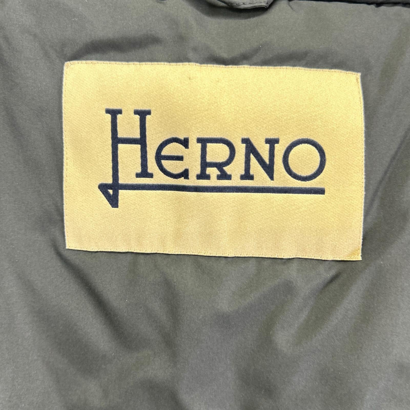 HERNO ヘルノ PI9684D ネイビー マット コンビネーションダウンコート コート