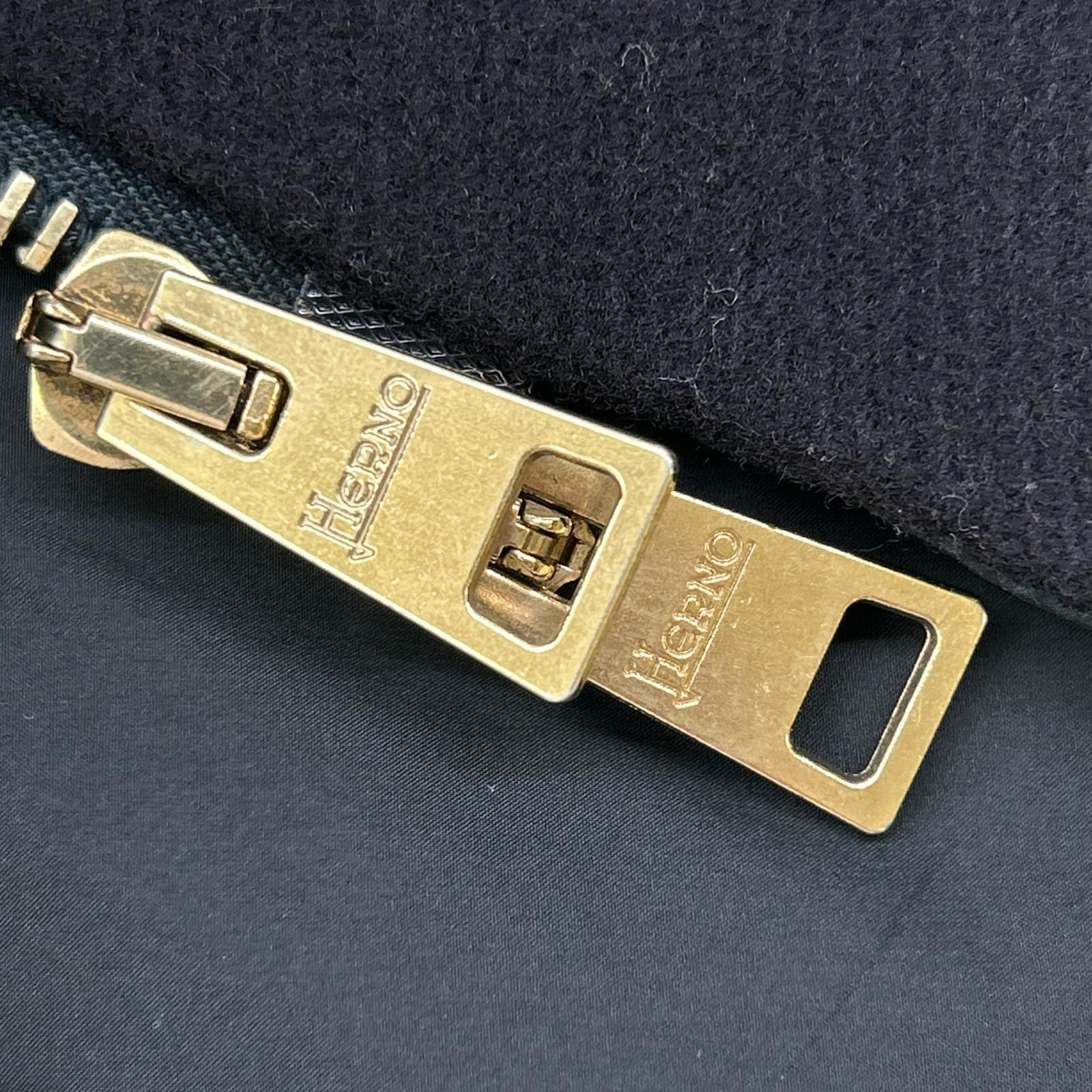 HERNO ヘルノ PI9684D ネイビー マット コンビネーションダウンコート コート