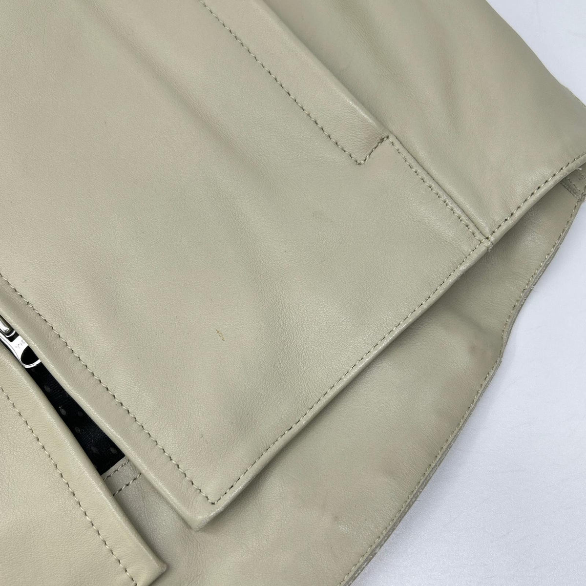 KADOYA カドヤ Ivory Cowhide Single Rider Jacket Jacket