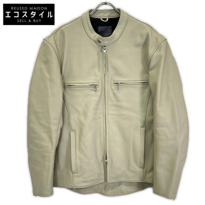 KADOYA カドヤ Ivory Cowhide Single Rider Jacket Jacket