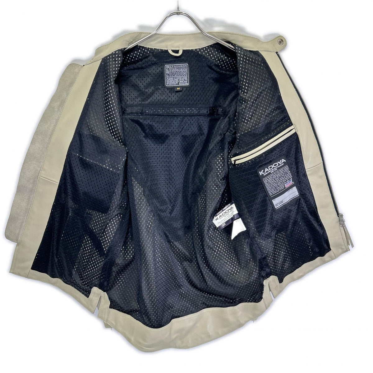 KADOYA カドヤ Ivory Cowhide Single Rider Jacket Jacket
