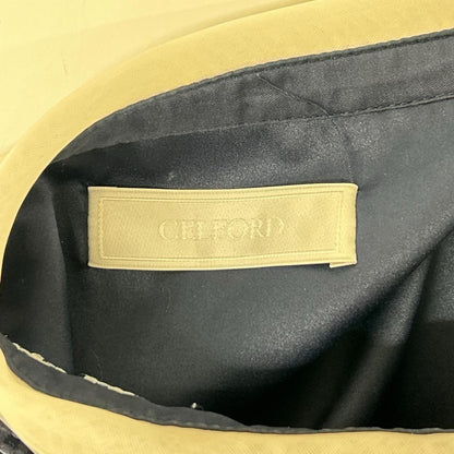 CELFORD セルフォード CWFO0222014 ネイビー 襟付き 総柄ワンピース ワンピース