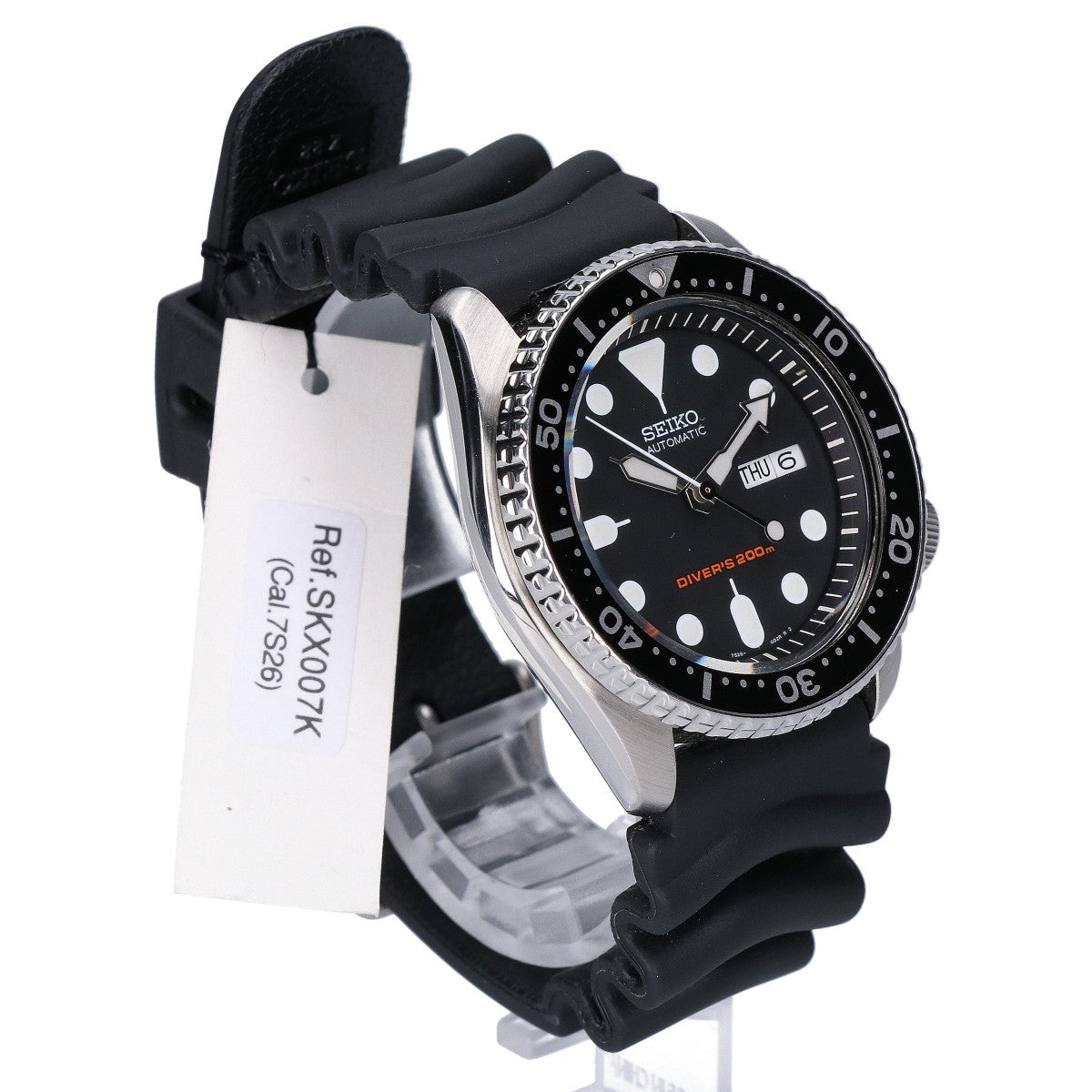 SEIKO セイコー 【即決/海外モデル】SKX007K ブラックボーイ 自動巻き ダイバーズウォッチ 腕時計