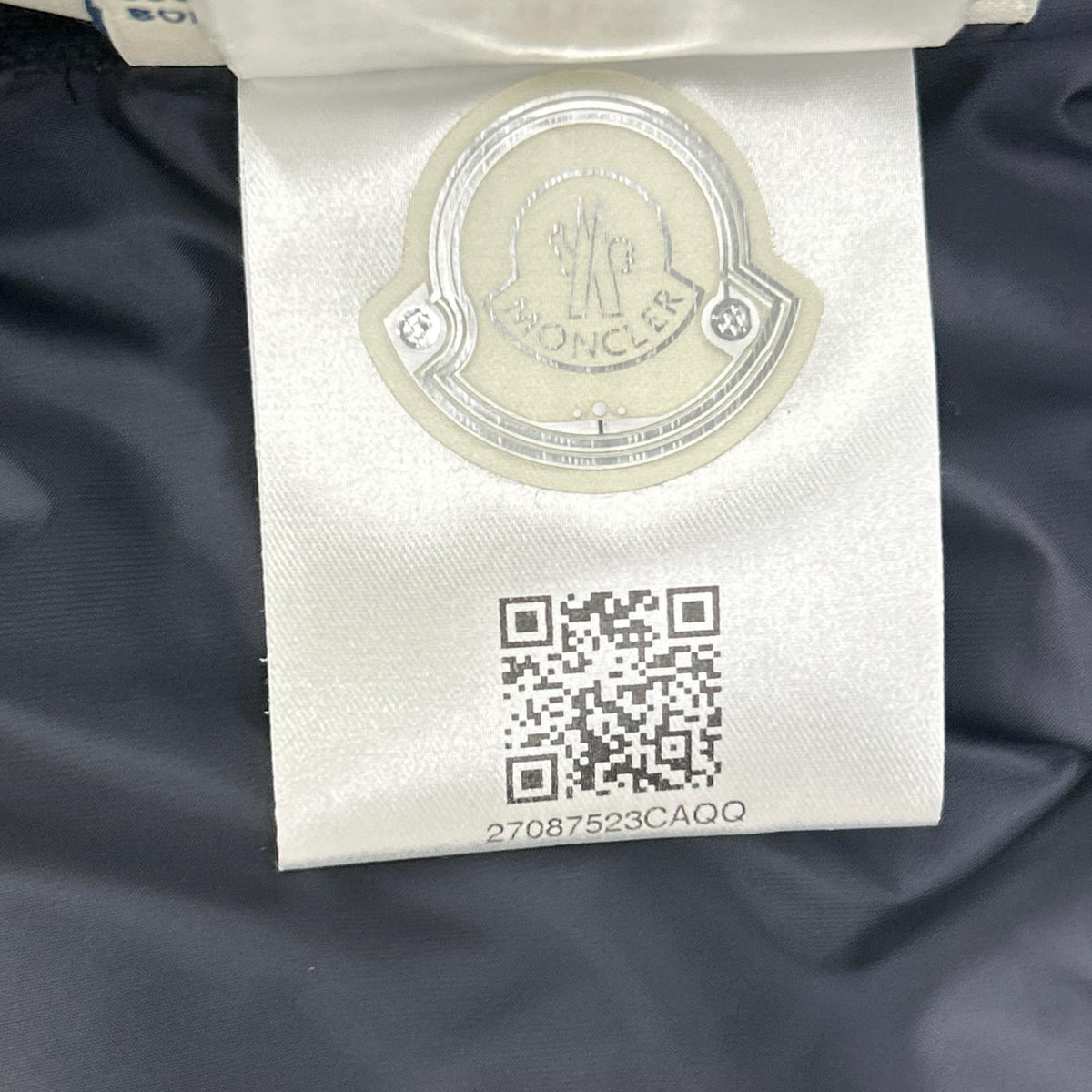 MONCLER モンクレール Navy ENGUERRAND Nylon×Cotton Panelled Down Jacket Jacket