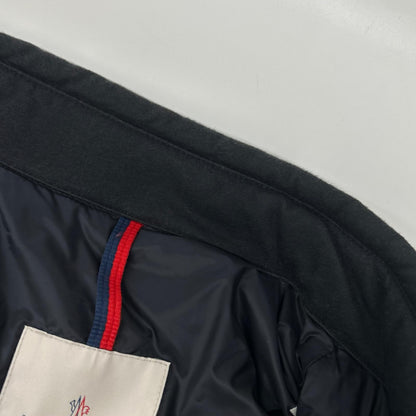 MONCLER モンクレール Navy ENGUERRAND Nylon×Cotton Panelled Down Jacket Jacket