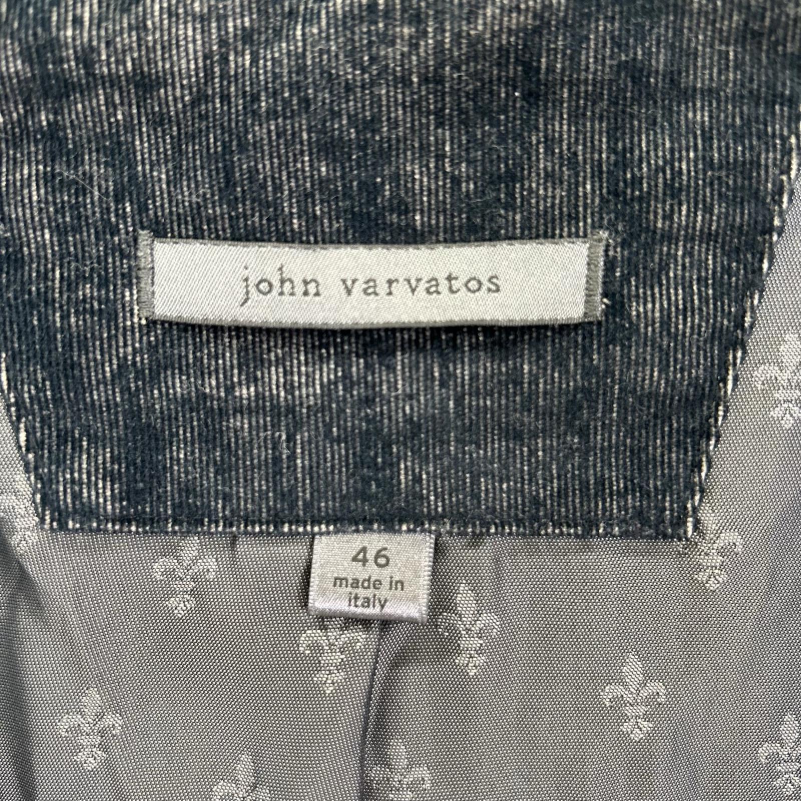 john varvatos ジョンバルベイトス JVSO954 ネイビー ベロア コットン ジャケット ジャケット