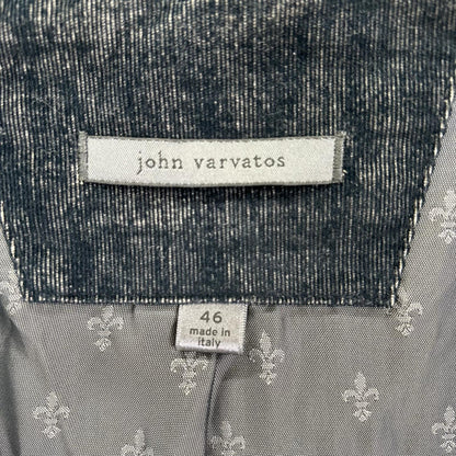 john varvatos ジョンバルベイトス JVSO954 ネイビー ベロア コットン ジャケット ジャケット