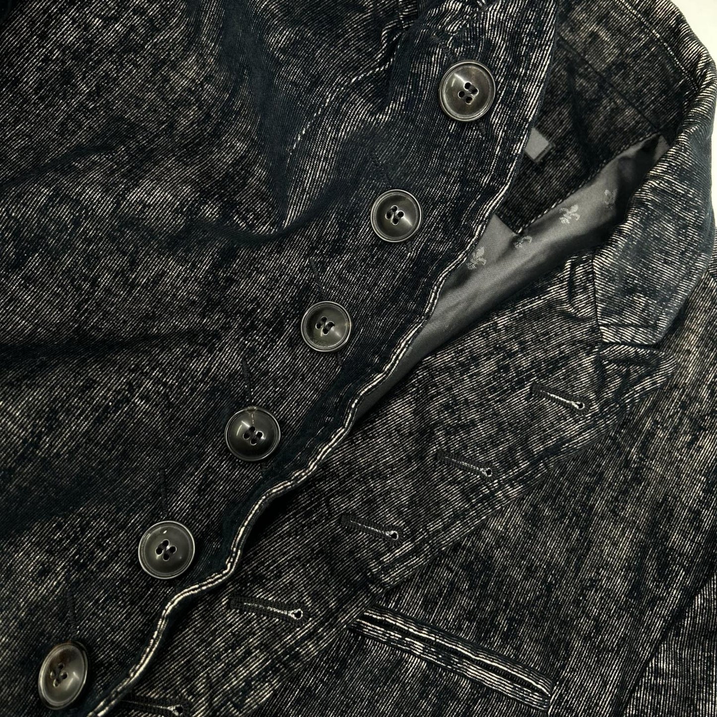 john varvatos ジョンバルベイトス JVSO954 ネイビー ベロア コットン ジャケット ジャケット