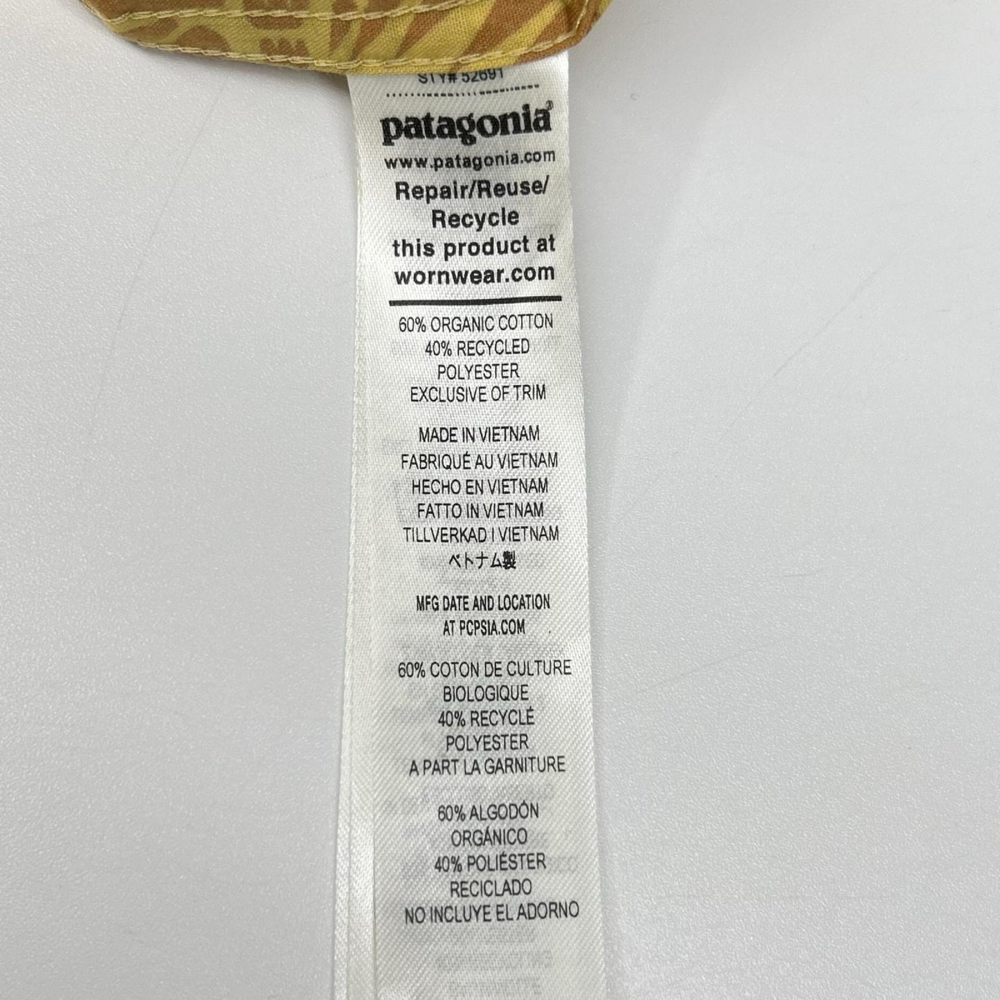 Patagonia パタゴニア 24年製 52691 オレンジ 総柄 メンズゴートゥシャツ トップス