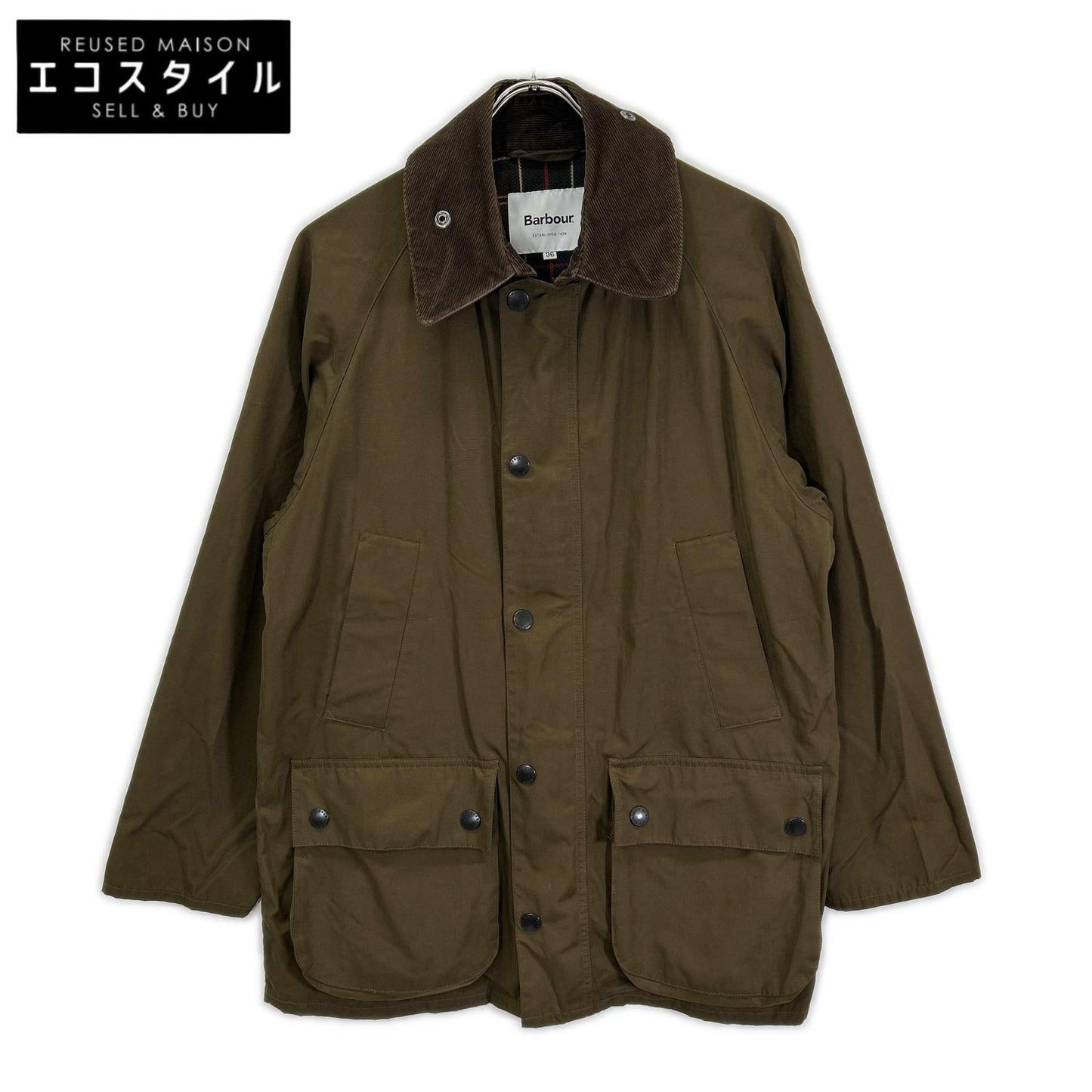 Barbour バブアー 2001179 カーキ BEDALE ピーチスキン ノンワックス ジャケット ジャケット