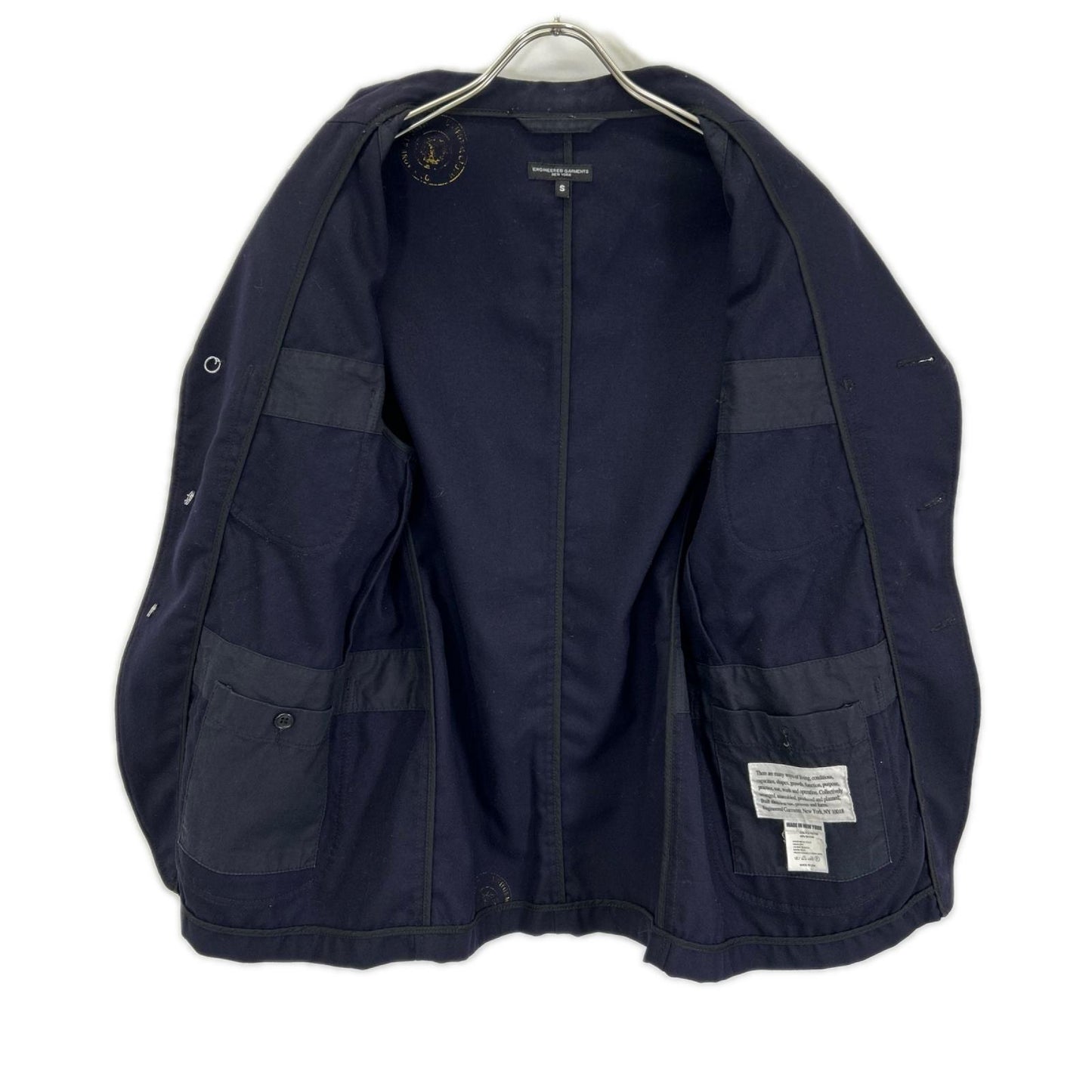 Engineered Garments エンジニアードガーメンツ ネイビー ウール シングルジャケット ジャケット