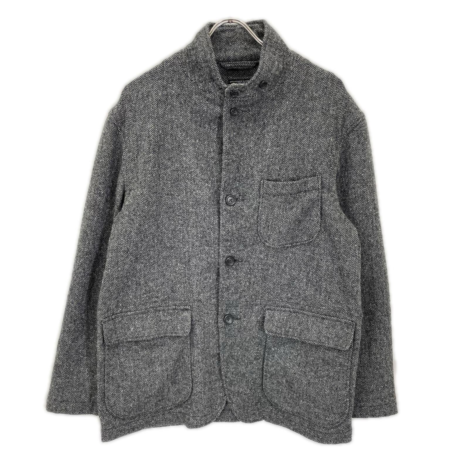 Engineered Garments エンジニアードガーメンツ グレー ヘリンボーン ウールジャケット ジャケット