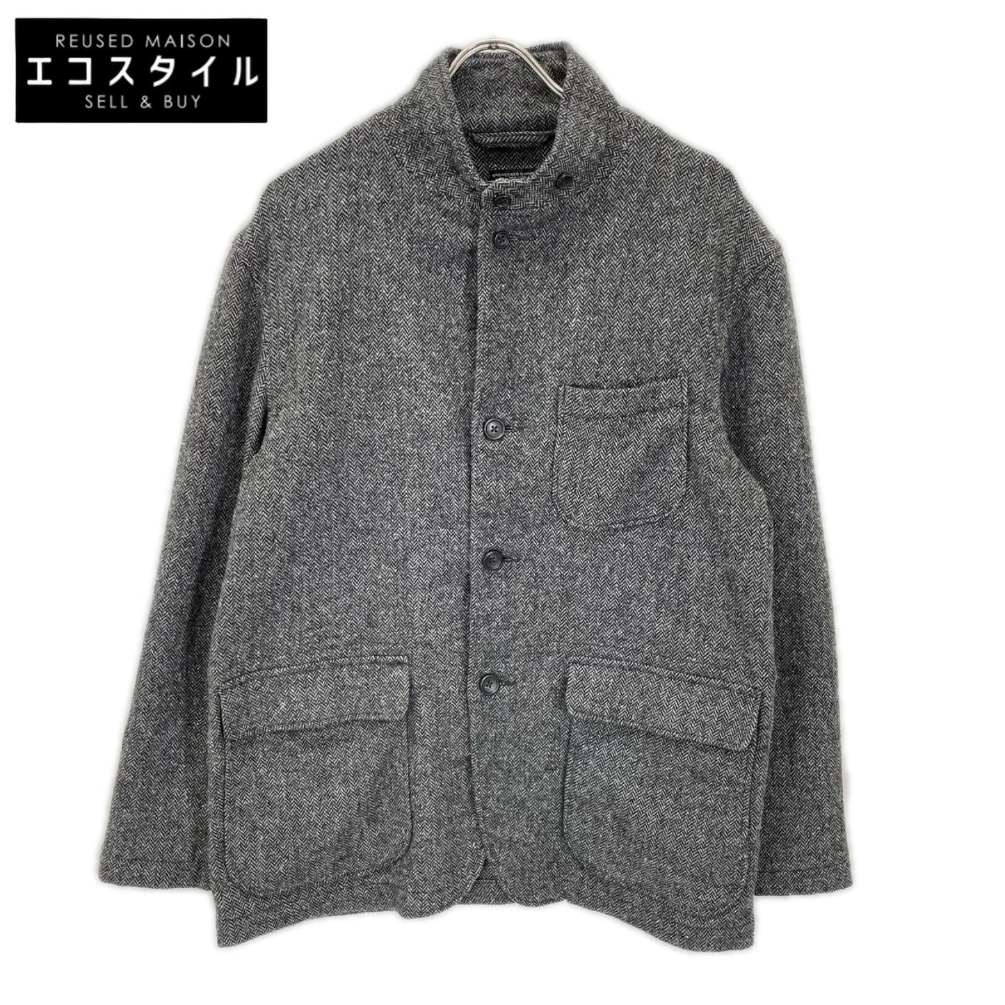 Engineered Garments エンジニアードガーメンツ グレー ヘリンボーン ウールジャケット ジャケット