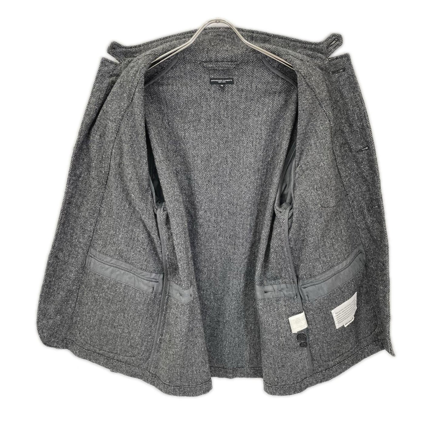 Engineered Garments エンジニアードガーメンツ グレー ヘリンボーン ウールジャケット ジャケット