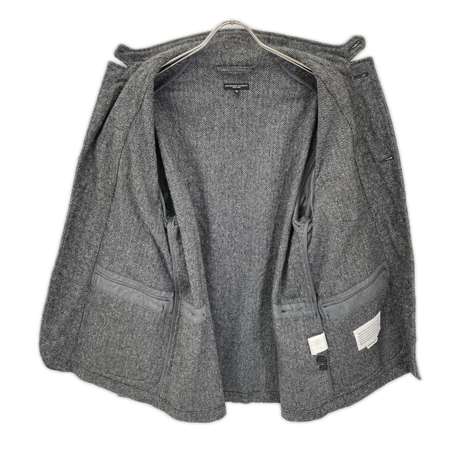 Engineered Garments エンジニアードガーメンツ グレー ヘリンボーン ウールジャケット ジャケット