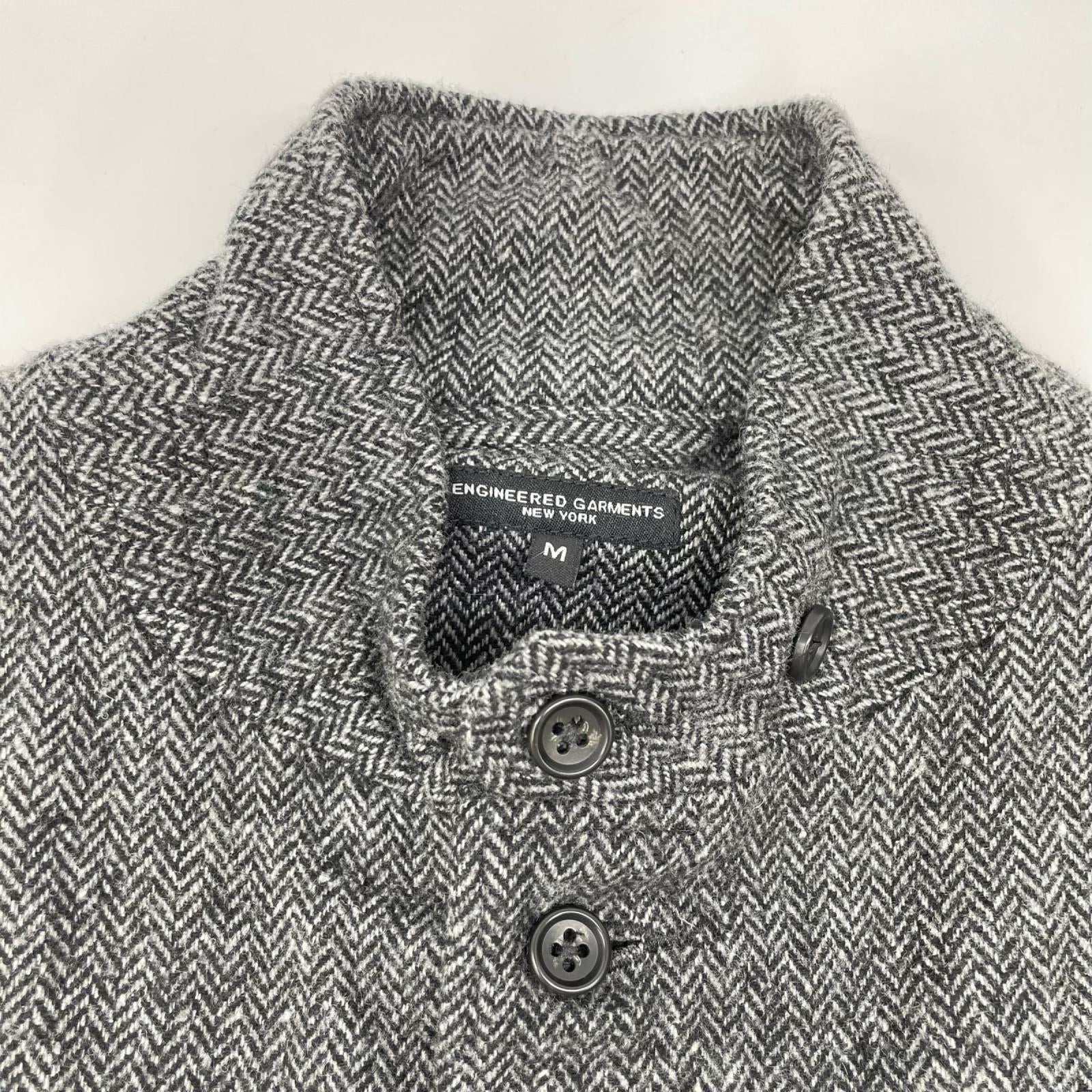 Engineered Garments エンジニアードガーメンツ グレー ヘリンボーン ウールジャケット ジャケット