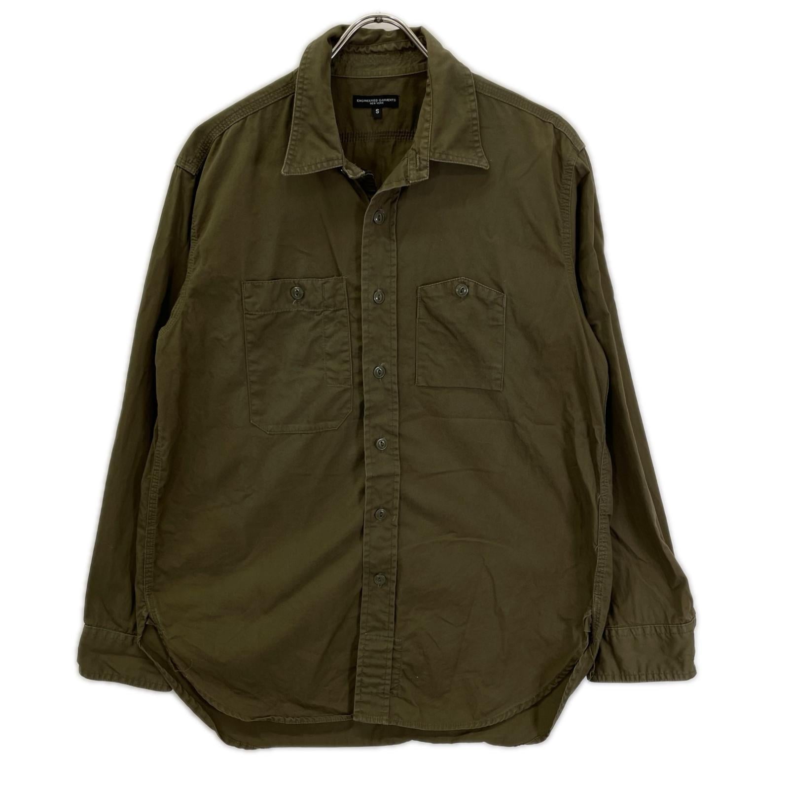Engineered Garments エンジニアードガーメンツ カーキ コットン100 ロングスリーブシャツ トップス