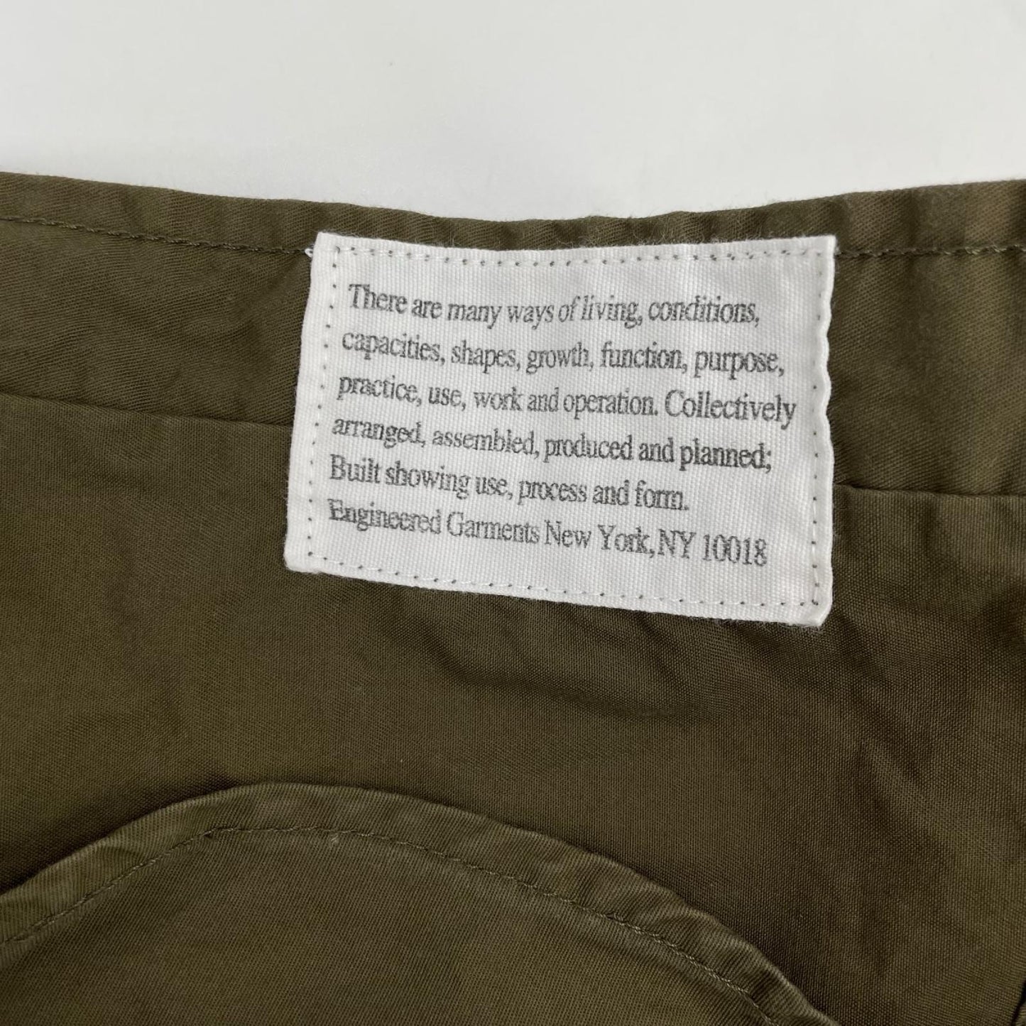 Engineered Garments エンジニアードガーメンツ カーキ コットン100 ロングスリーブシャツ トップス