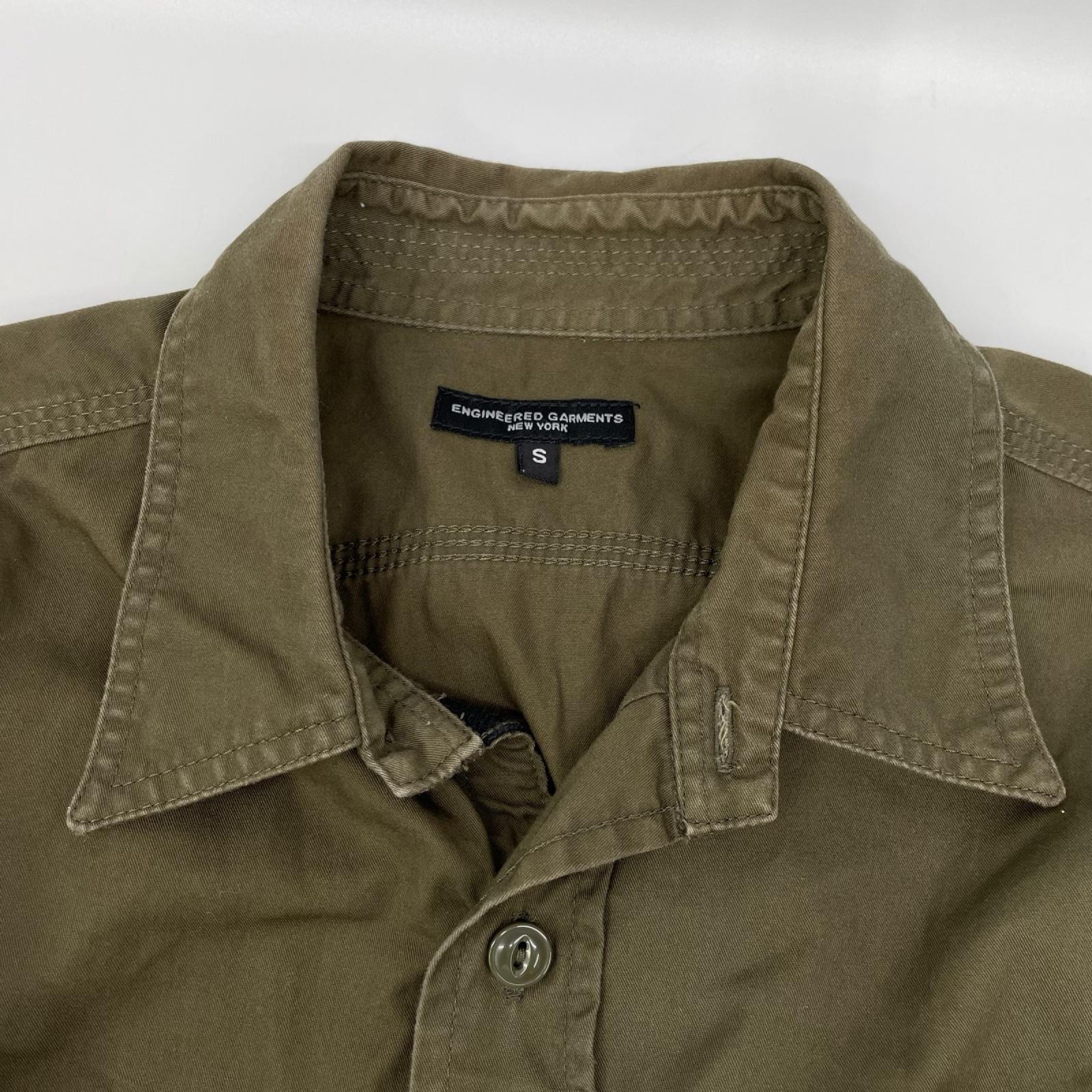 Engineered Garments エンジニアードガーメンツ カーキ コットン100 ロングスリーブシャツ トップス