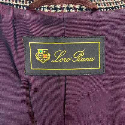 Loro Piana ロロピアーナ ブラウン グレンチェック テーラードジャケット ジャケット
