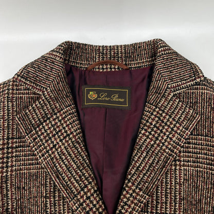 Loro Piana ロロピアーナ ブラウン グレンチェック テーラードジャケット ジャケット