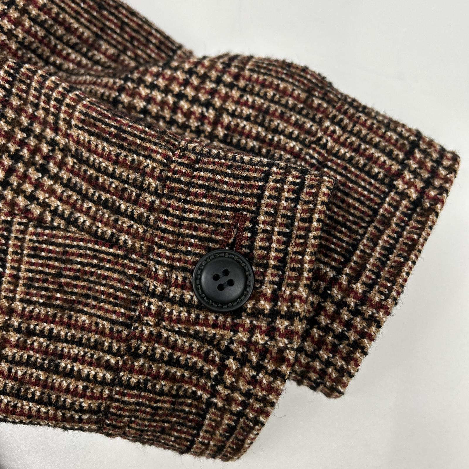 Loro Piana ロロピアーナ ブラウン グレンチェック テーラードジャケット ジャケット
