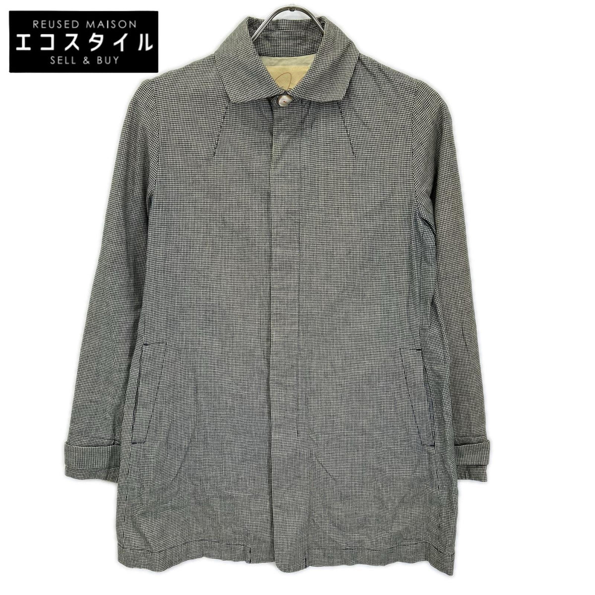 Pallas Palace Pallas Palace black houndstooth cotton jacket jacket