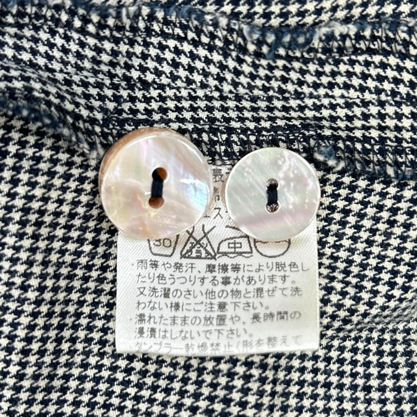 Pallas Palace パラスパレス ブラック ハウンドトゥース コットン ジャケット ジャケット