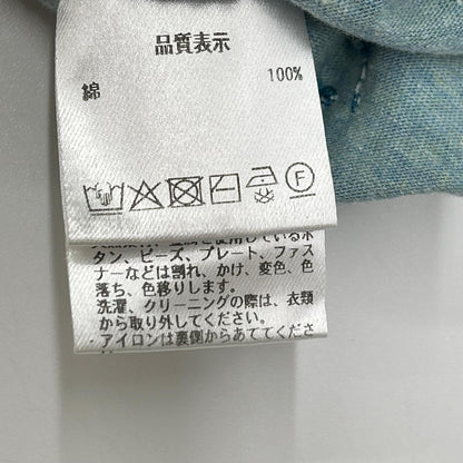 Pallas Palace パラスパレス CT25351B ブルー×イエロー ボタン コットン トップス トップス