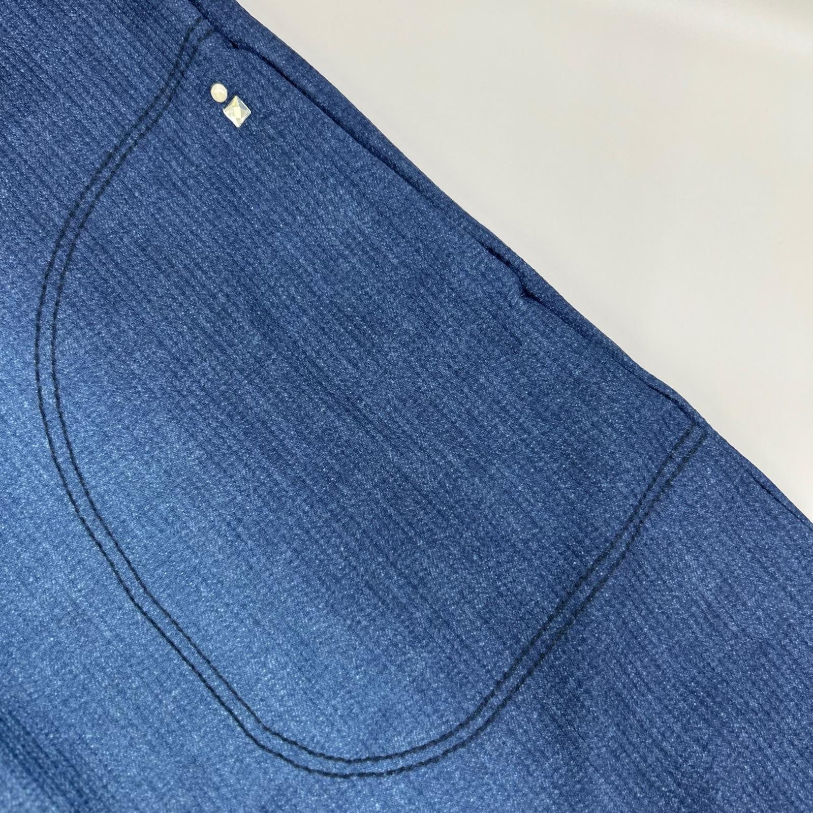 PICONE ピッコーネ ブルー デニム調 ロゴ ワンピース ワンピース