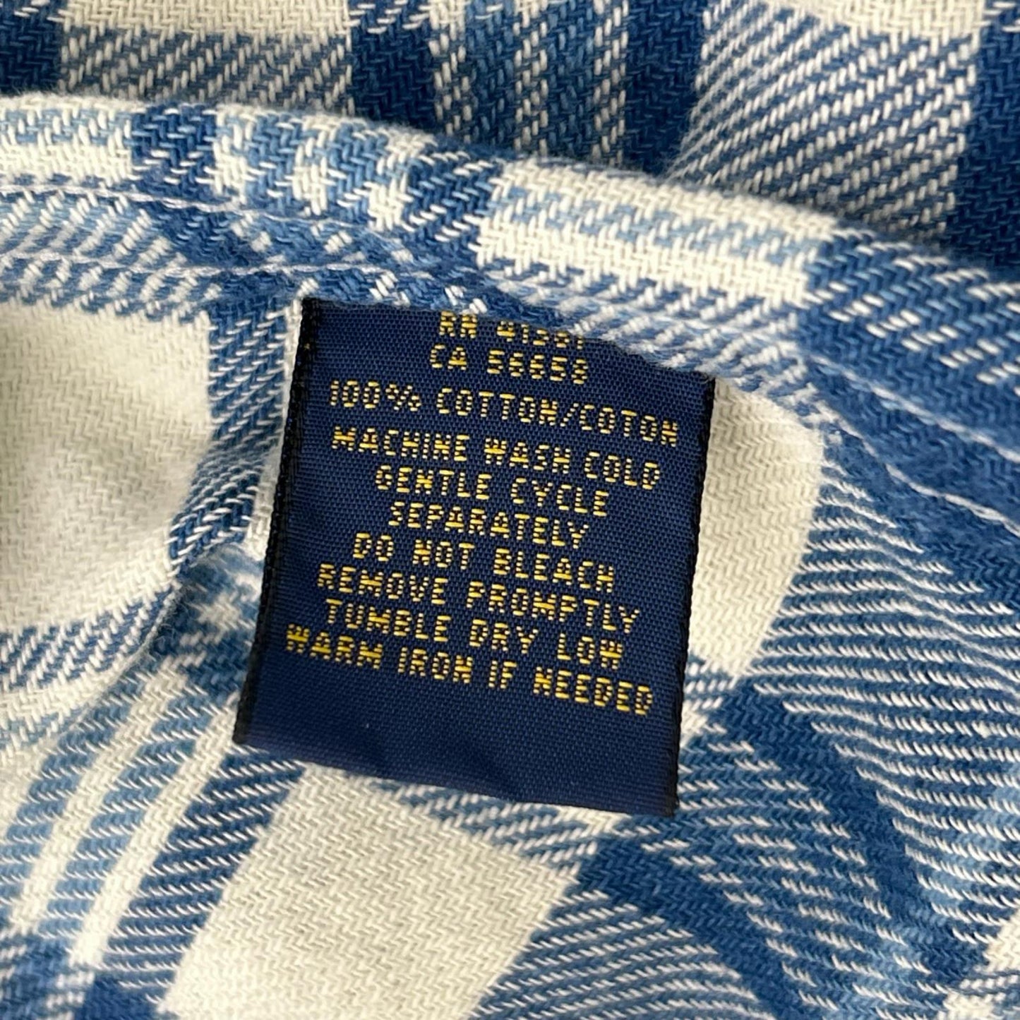 POLObyRalphLauren ポロラルフローレン ブルー ダブルポケット 長袖シャツ トップス