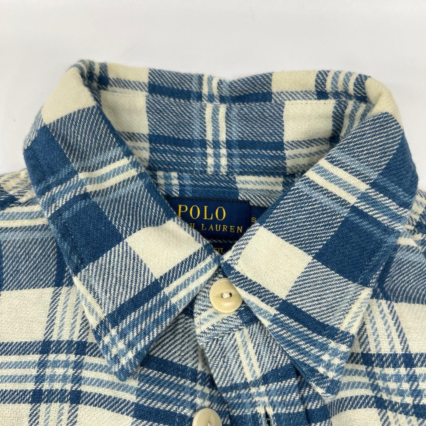 POLObyRalphLauren ポロラルフローレン ブルー ダブルポケット 長袖シャツ トップス