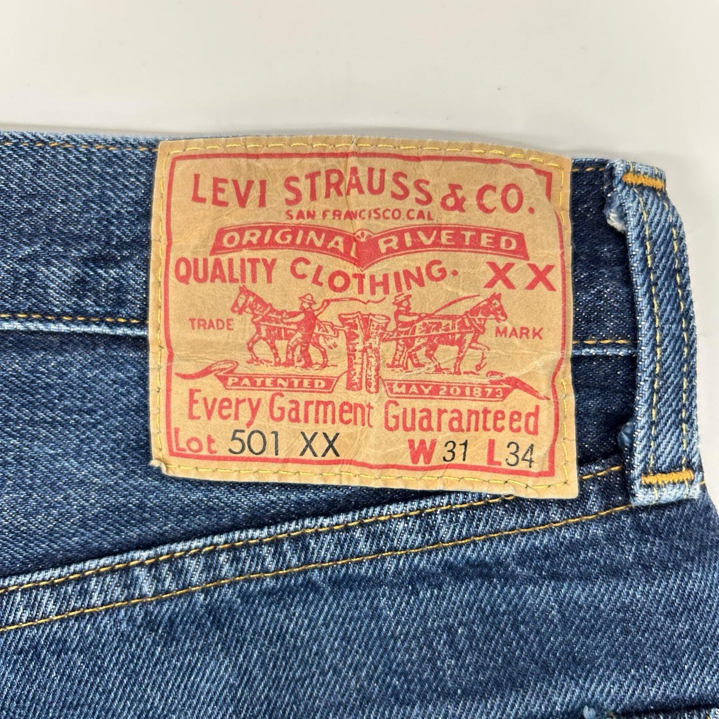 LEVI'S リーバイス 50155-0079 501XX インディゴ 1955モデルデニムパンツ ボトムス